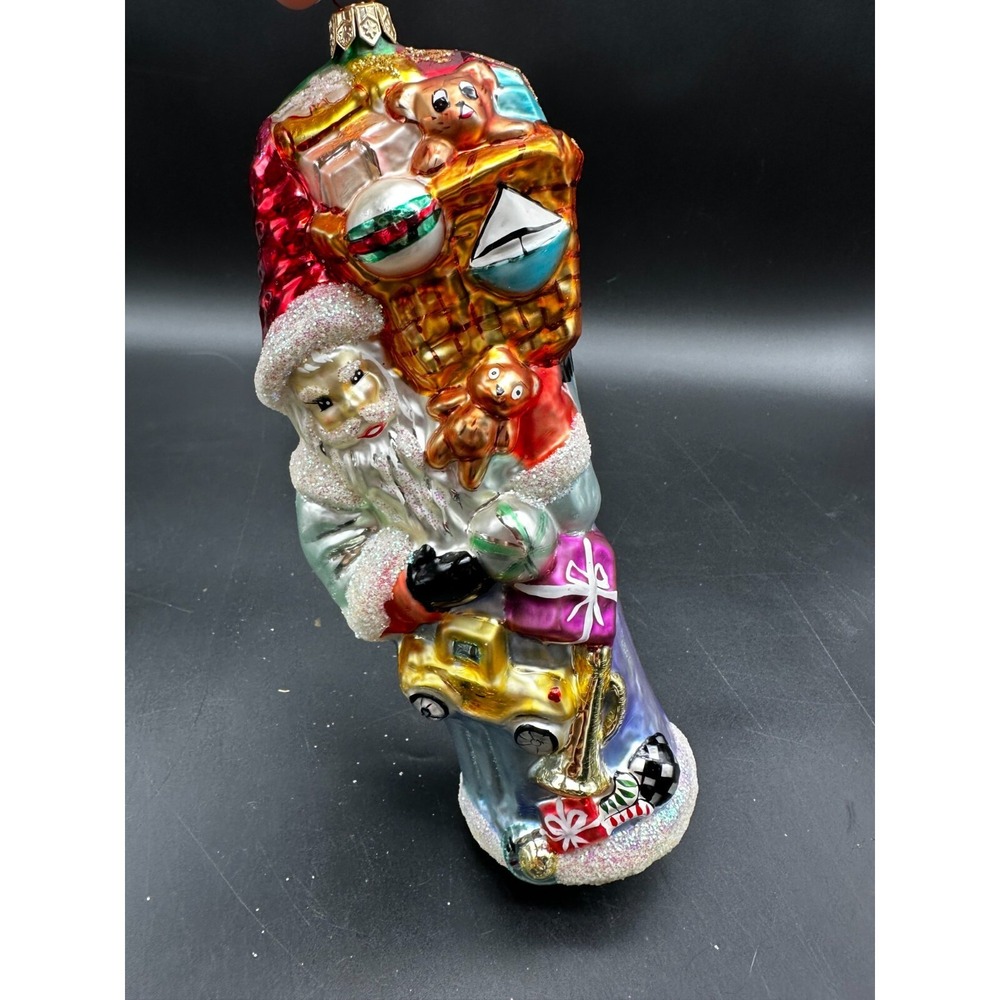 1996 Christopher Radko Toys for All Santa 8" ornament 96-153-0